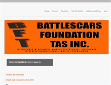 Tablet Screenshot of battlescarsfoundationtas.com